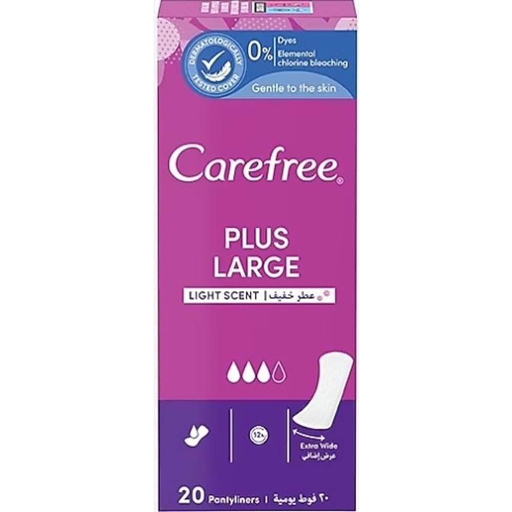 Carefree Plus Günlük Ped Large 20Lı