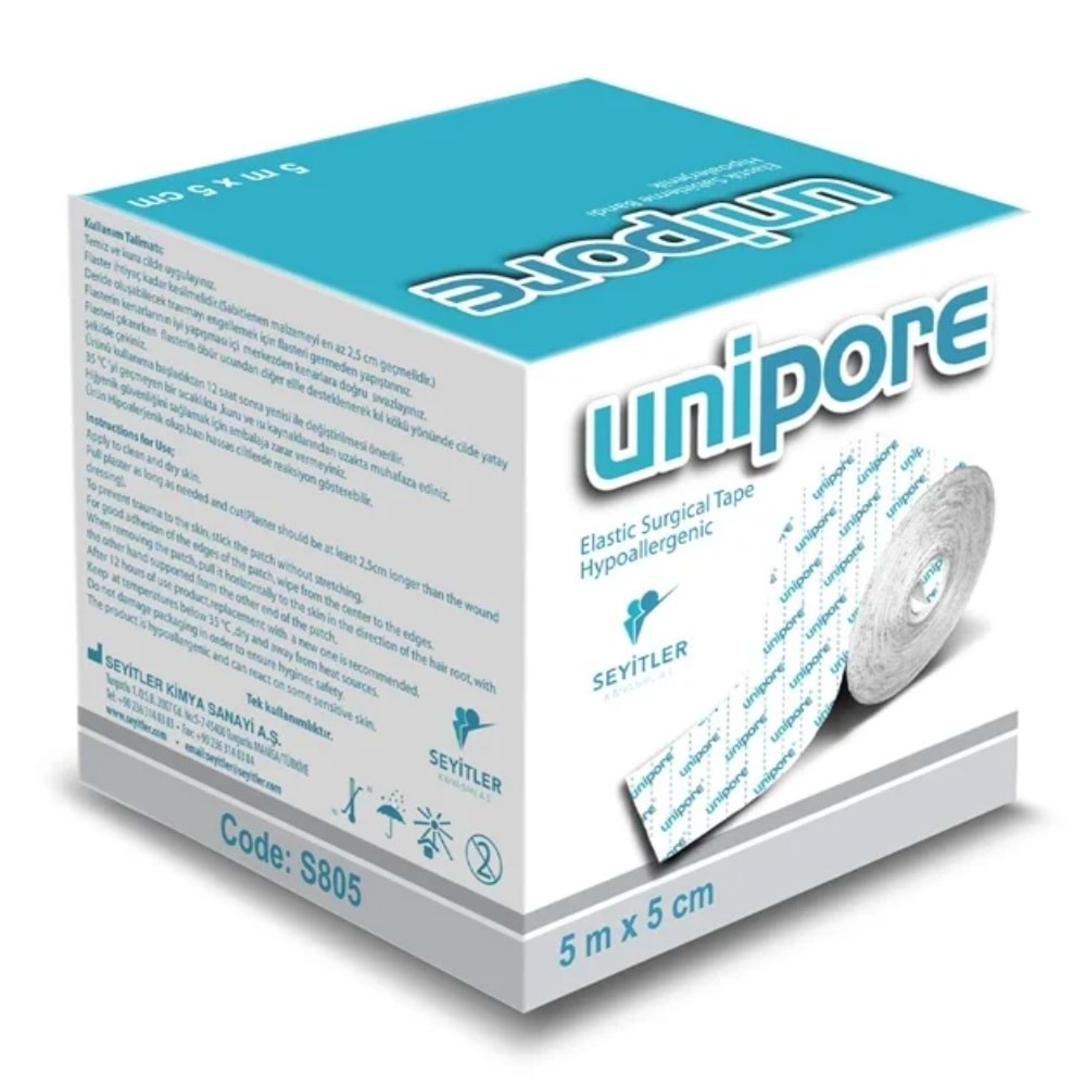 Unipore 5m x 10cm Elastik Flaster