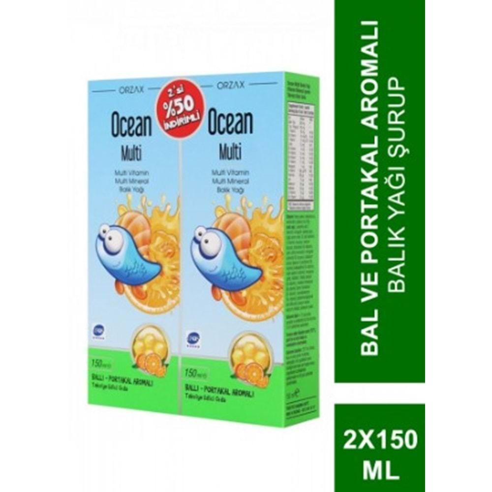 Ocean Multı Surup 150Ml Ikılı Paket 2.sı %50 Indırımlı