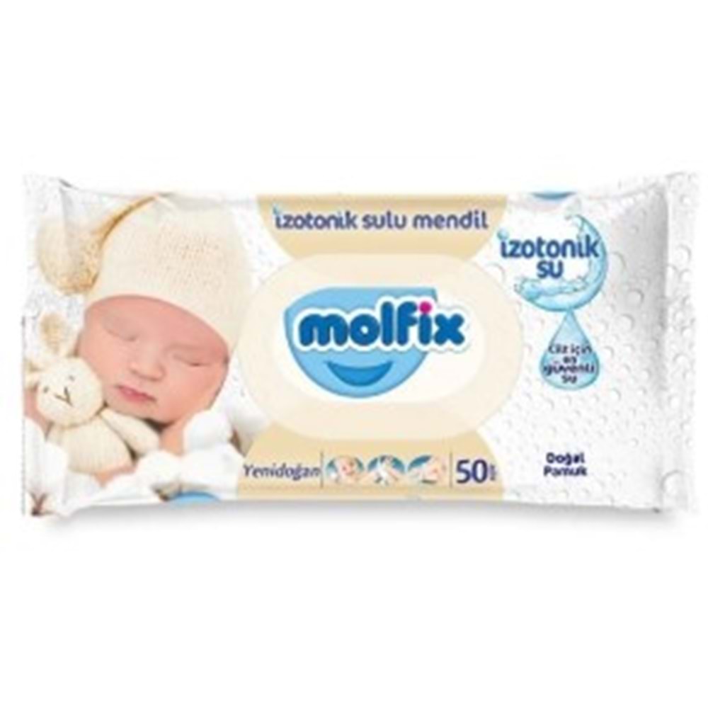 Molfix Izotenik Islak Mendil 50Li Yenidoğan