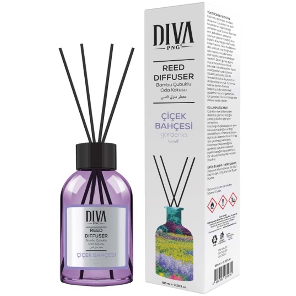 Diva Çubuklu Oda Kokusu Gardenia (Çiçek Bahçesi) 100Ml