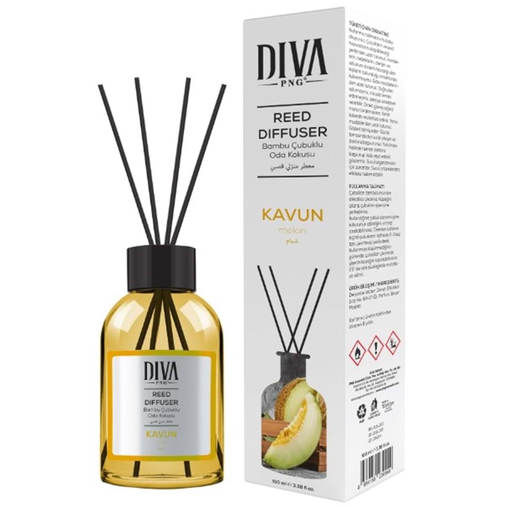 Diva Çubuklu Oda Kokusu Kavun (Melon) 100Ml