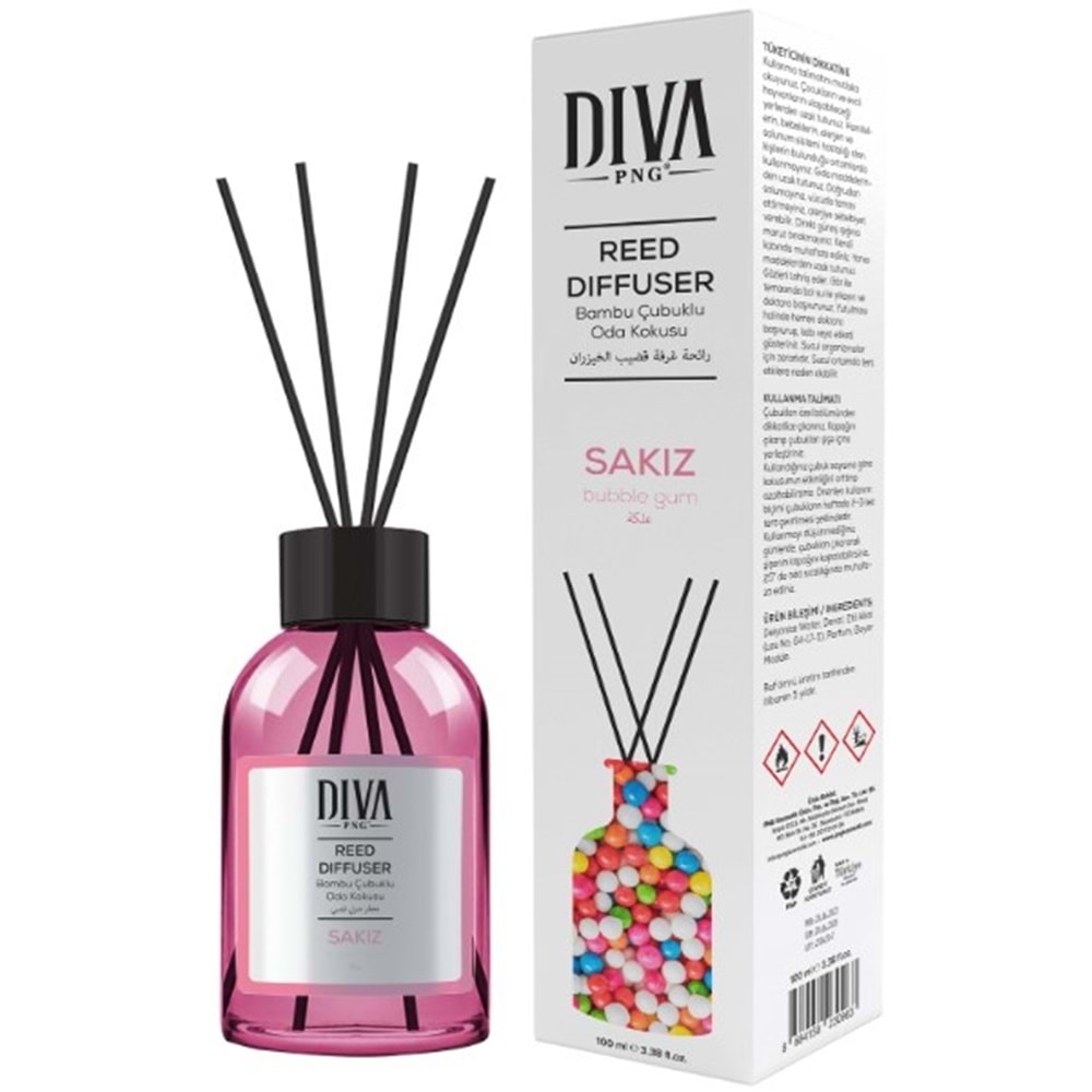 Diva Çubuklu Oda Kokusu Sakız (Bubble Gum) 100Ml