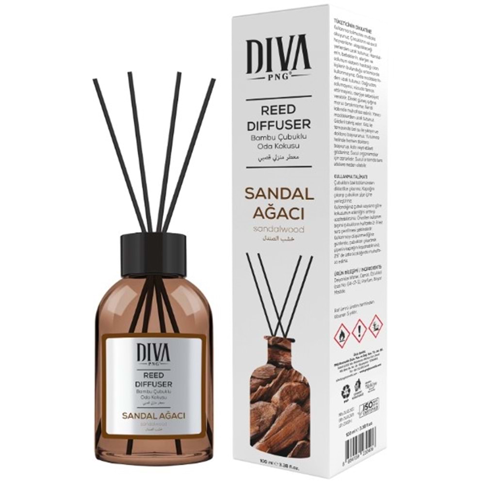 Diva Çubuklu Oda Kokusu Sandal Ağacı 100Ml