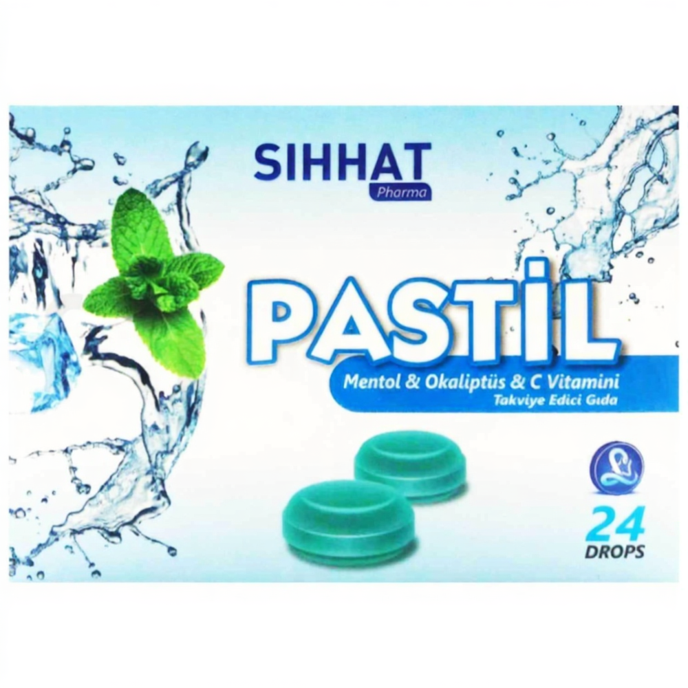 Sıhhat Pastil Mentol, Okaliptüs ve C Vitaminli 24Lü