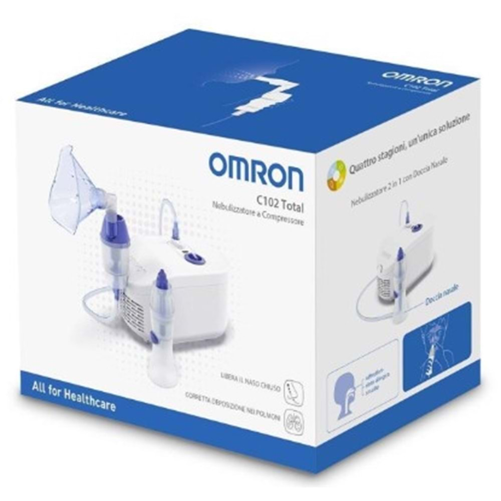 Omron C102 Total Tam Kompresörlü Nebulizatör