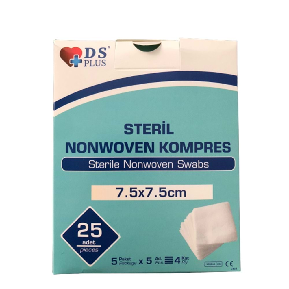 DS Plus NW Gaz Kompres 25Lı Kutu 7,5*7,5cm