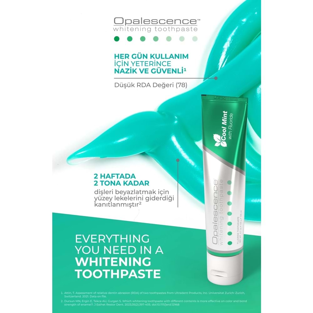 Opalescence Cool Mint Beyazlatıcı Diş Macunu 133 gr 100 ml