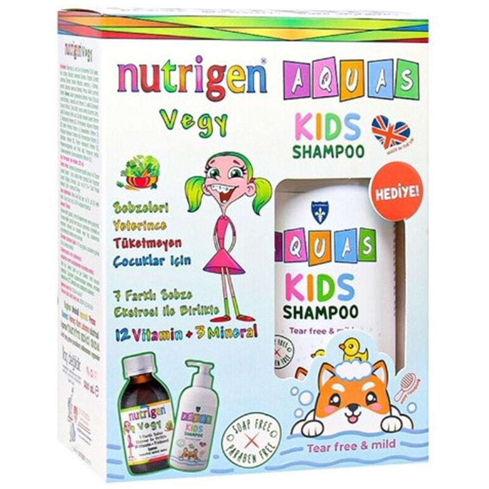 Nutrıgen Vegy Surup 200Ml + Aquas Kıds Sampuan 250Ml Hedıyelı