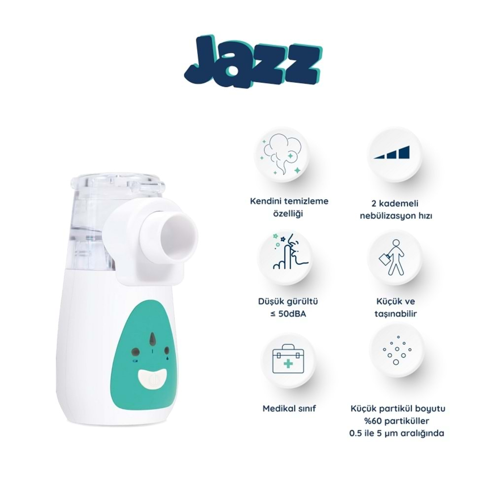 Nimo Jazz Mesh Nebulizatör Taşınabilir Cihaz NBM-5B