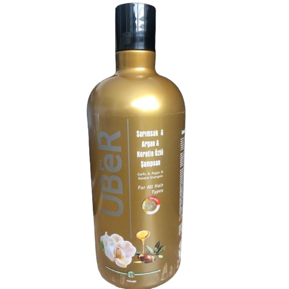 Uber Sarımsak-Argan-Keratin Özlü Şampuan 750Ml
