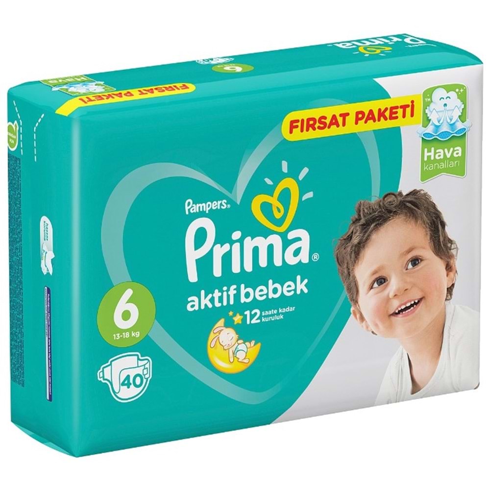 Prima Ekonomik Paket 13-18Kg 40 Lı No:6 Bebek Bezi
