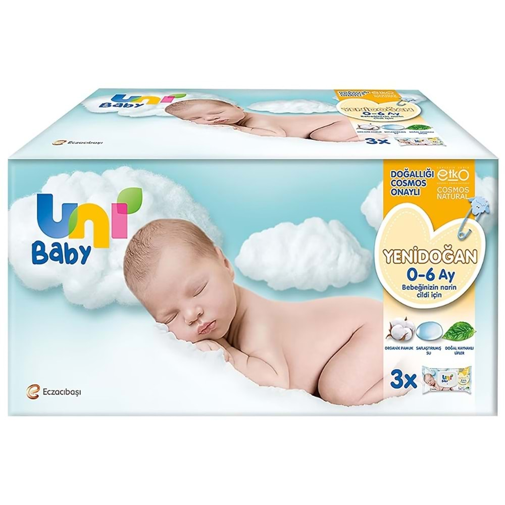 Unı Baby Islak Mendıl Yenıdogan 3x40Lı