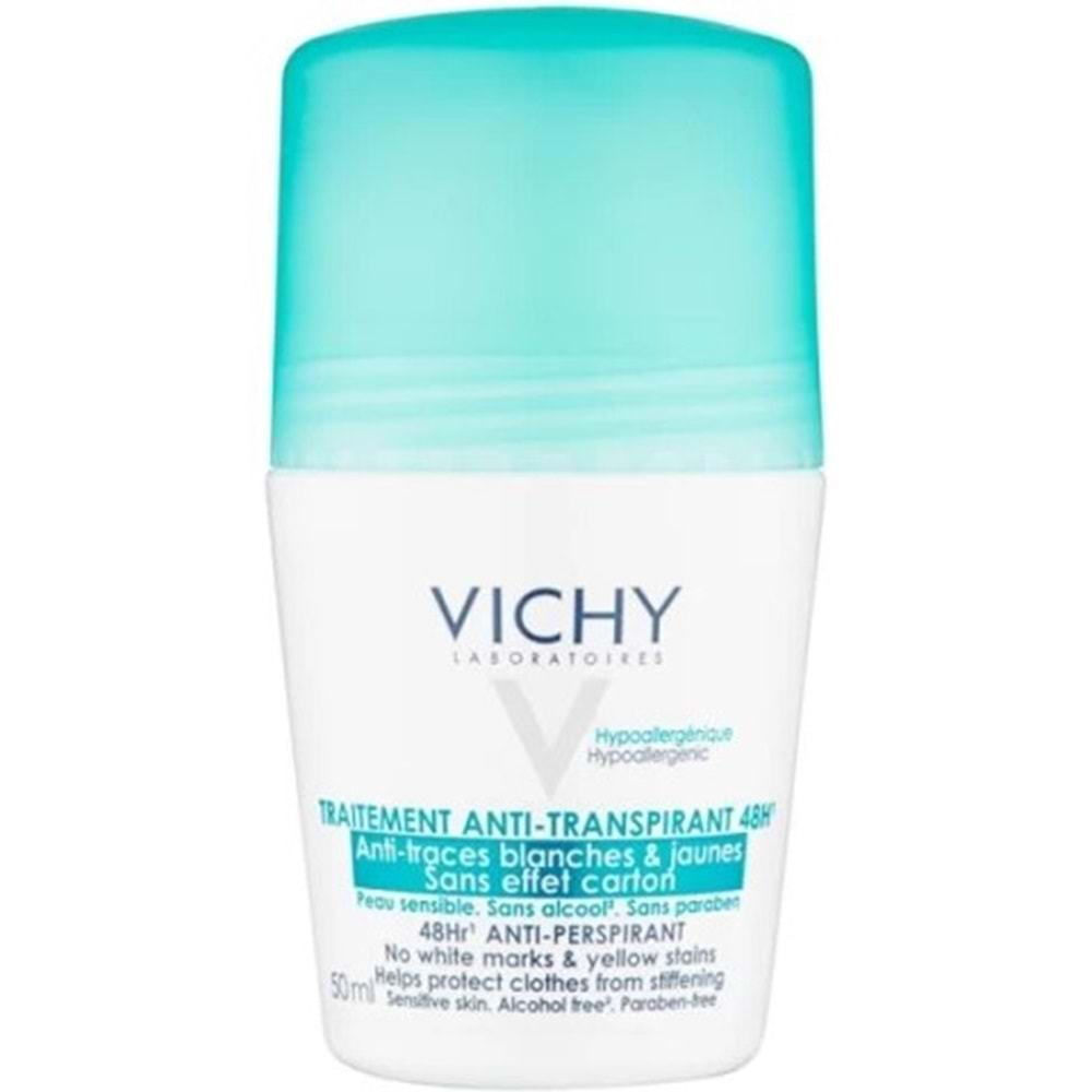 Vıchy Deo Rollon Antı-Traces Blanches&Jaunes 50Ml Yesıl