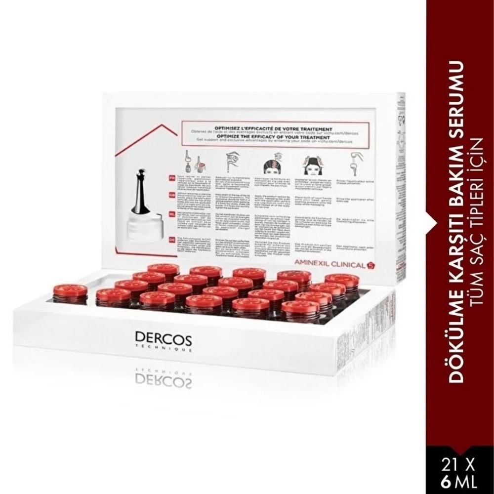Vichy Dercos Aminexil Clinical 5 Kadın Dökülme Karşıtı Serum