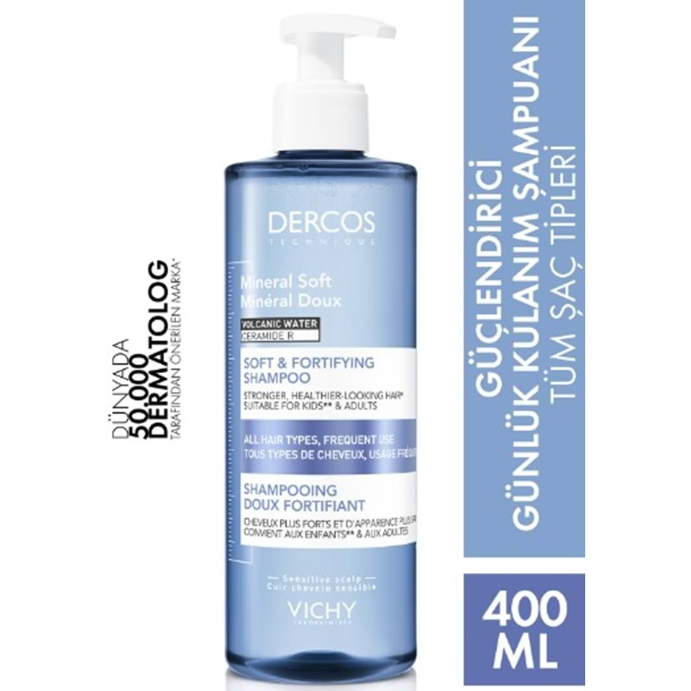 Dercos Güçlendirici Şampuan Mineral Soft 400Ml