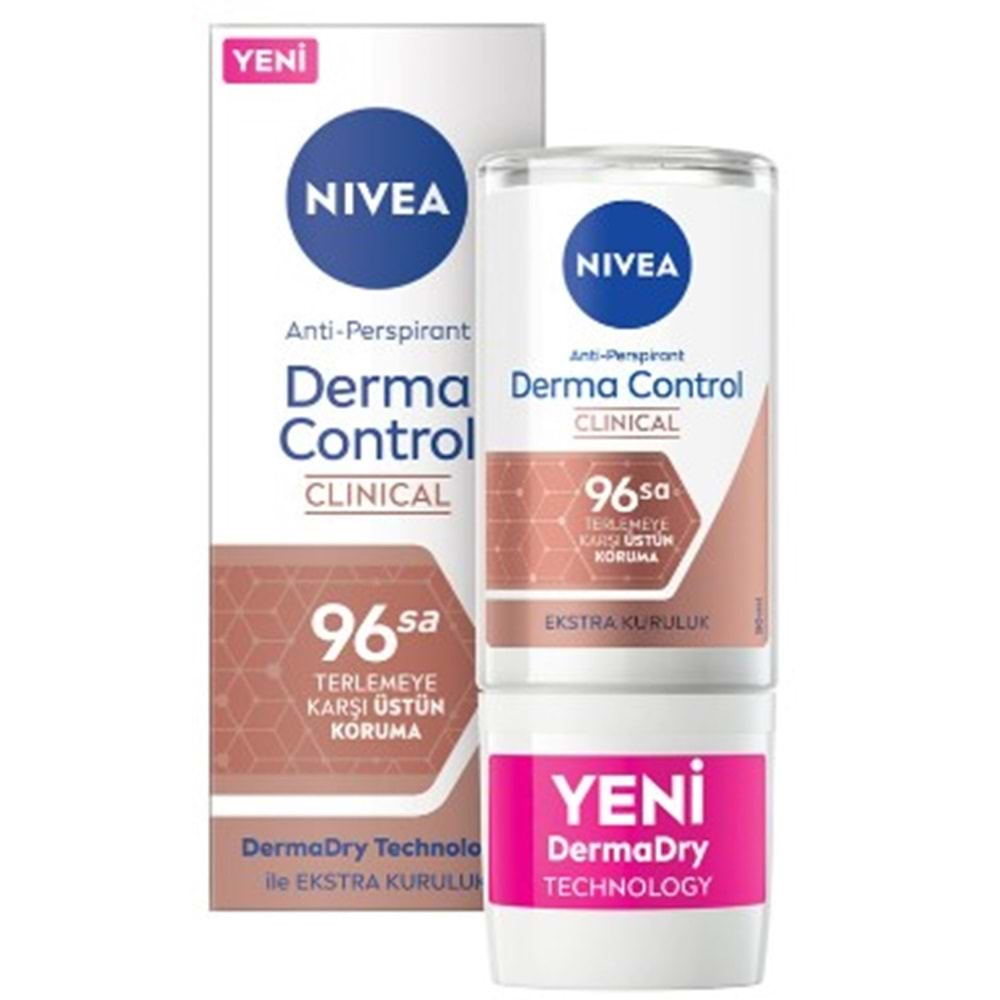 Nıvea Roll On Clınıcal Derma Control Kadın 50Ml