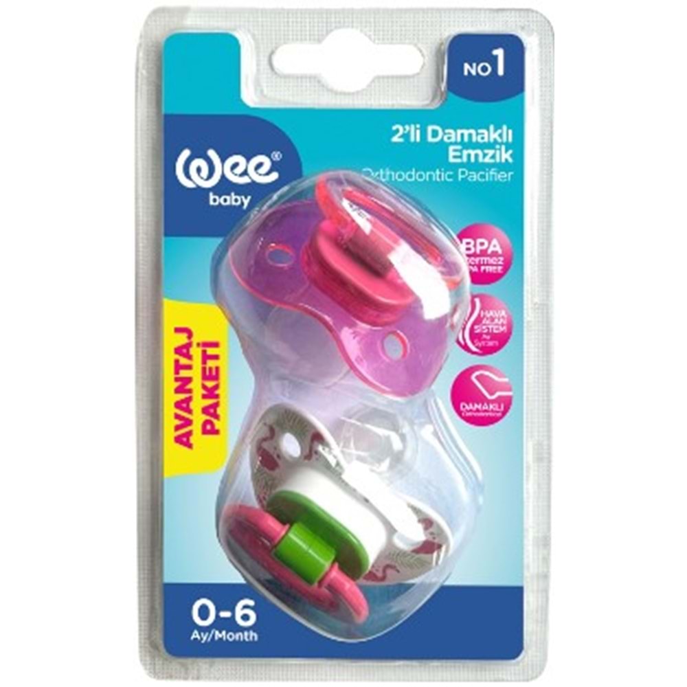 Wee 2Lı Damaklı Emzik No:1 437