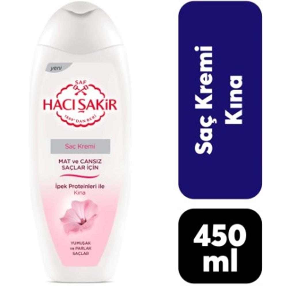 Hacı Sakır Saç Kremı Parlak ve Yumusak Saçlar 450Ml Kına
