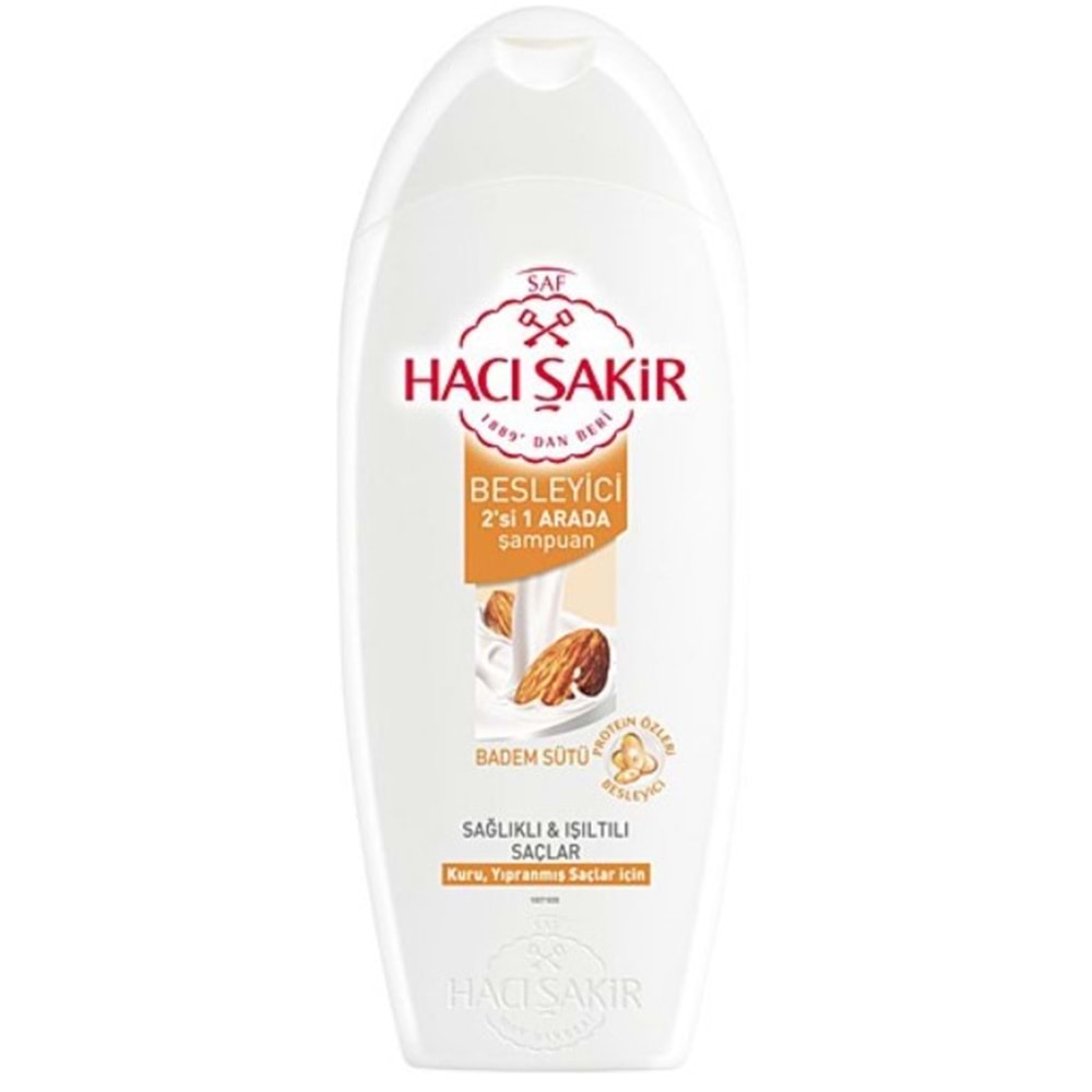 Hacı Şakır Şampuan Besleyici 2in1 500Ml Badem