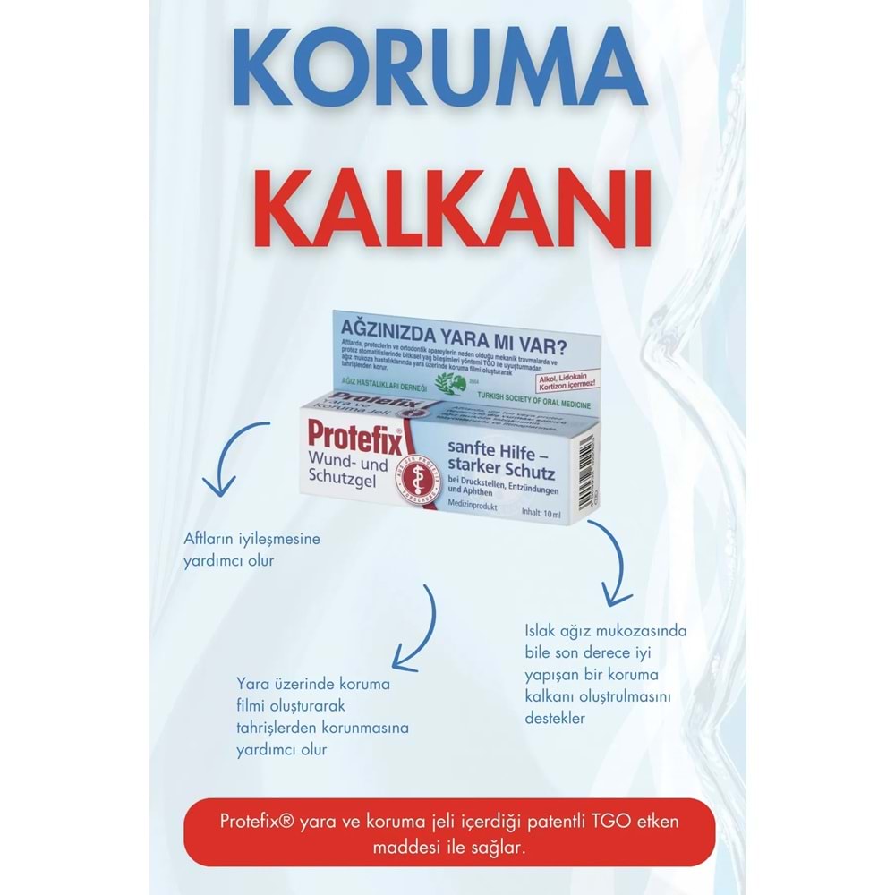 Protefix Aft ve Ağız Yara ve Koruma Jeli 10Ml