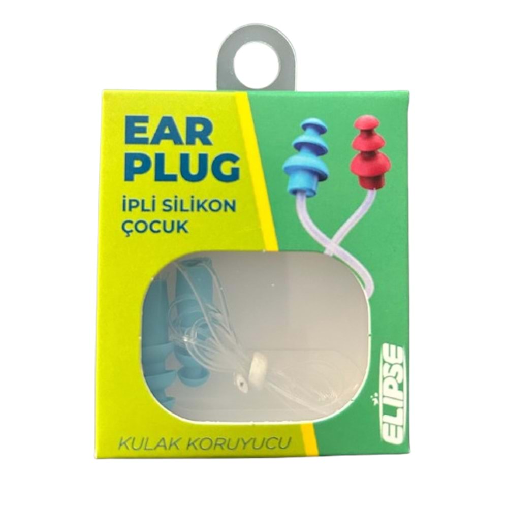 Elipse Kulak Tıkacı İpli Silikon Çocuk