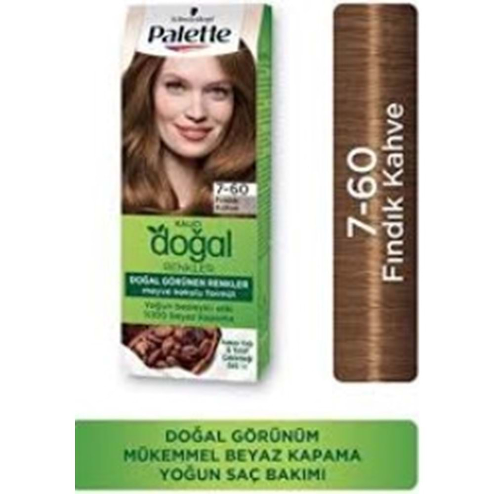 Palette Kalıcı Dogal Renkler 7-60 Fındık Kahve