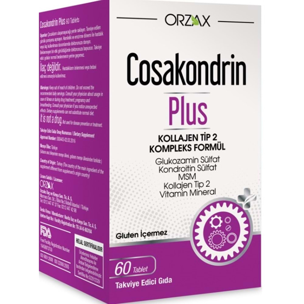 Orzax Cosakondrın Plus 60 Tablet