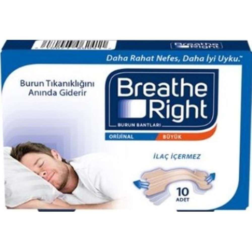 Breathe Rıght Burun Bandı Büyük 10Lu