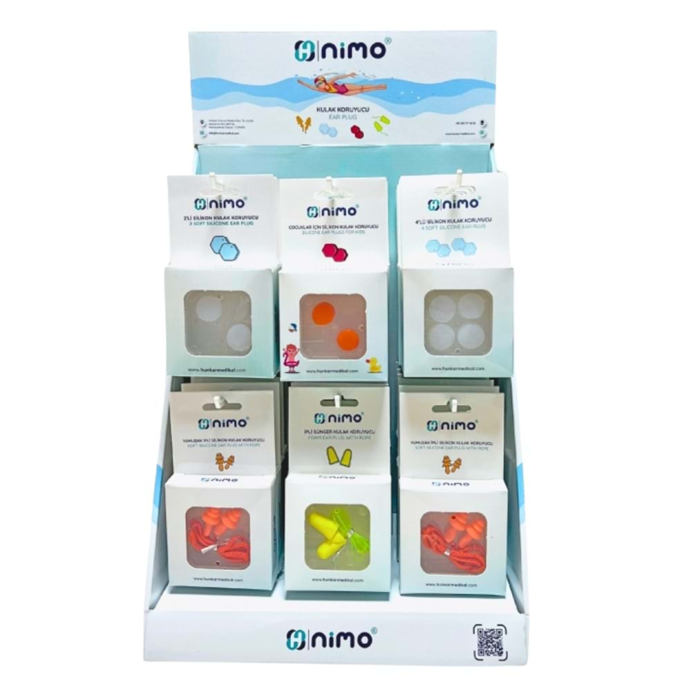 Nimo Kulak Tıkacı Silikon Standlı Set + 2 Adet Kızılötesi Hediye
