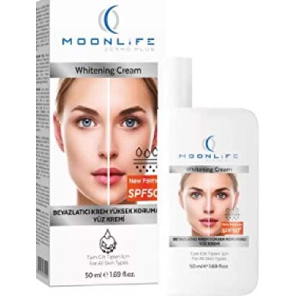 Moonlıfe Beyazlatıcı Yüz Kremı SPF50+ 50ML