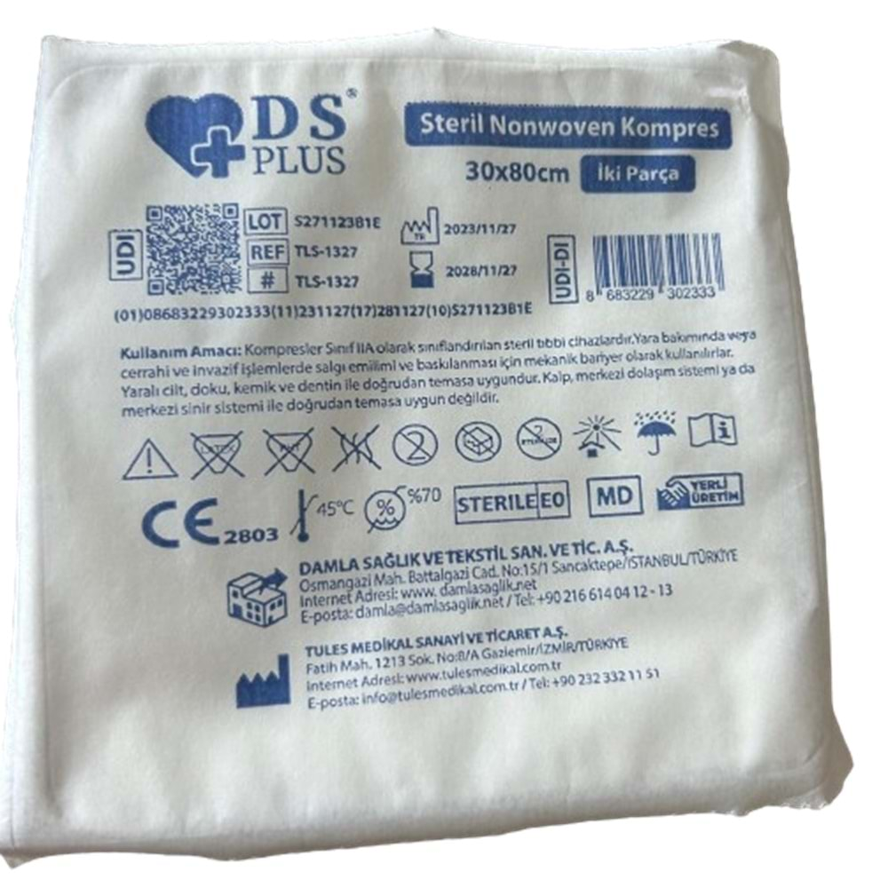 DS Plus Nonwoven Kompres 30*80cm