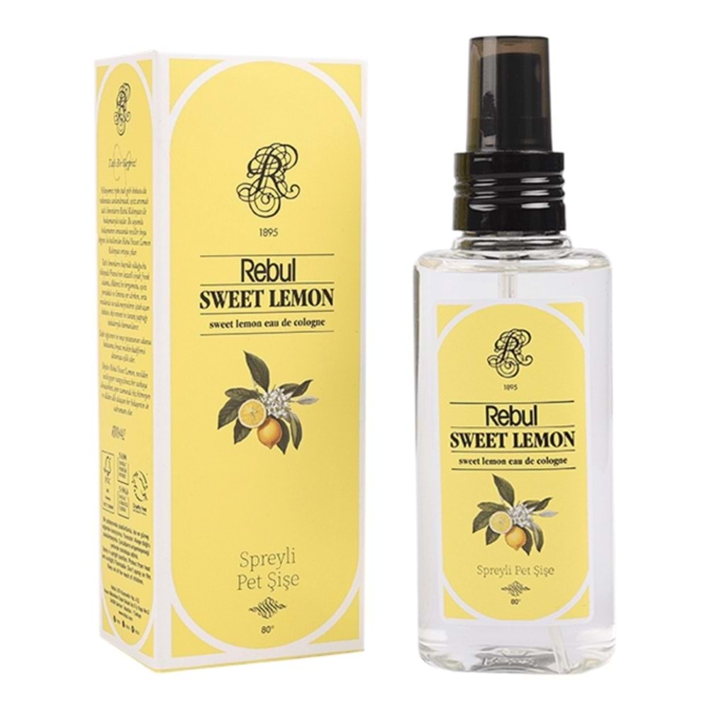 Rebul Kolonya Sprey Pet Kutulu 125ML Sweet Lemon