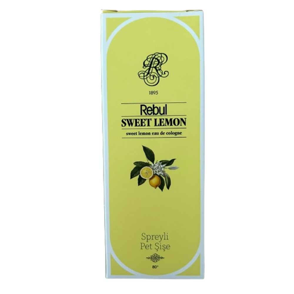 Rebul Kolonya Sprey Pet Kutulu 125ML Sweet Lemon