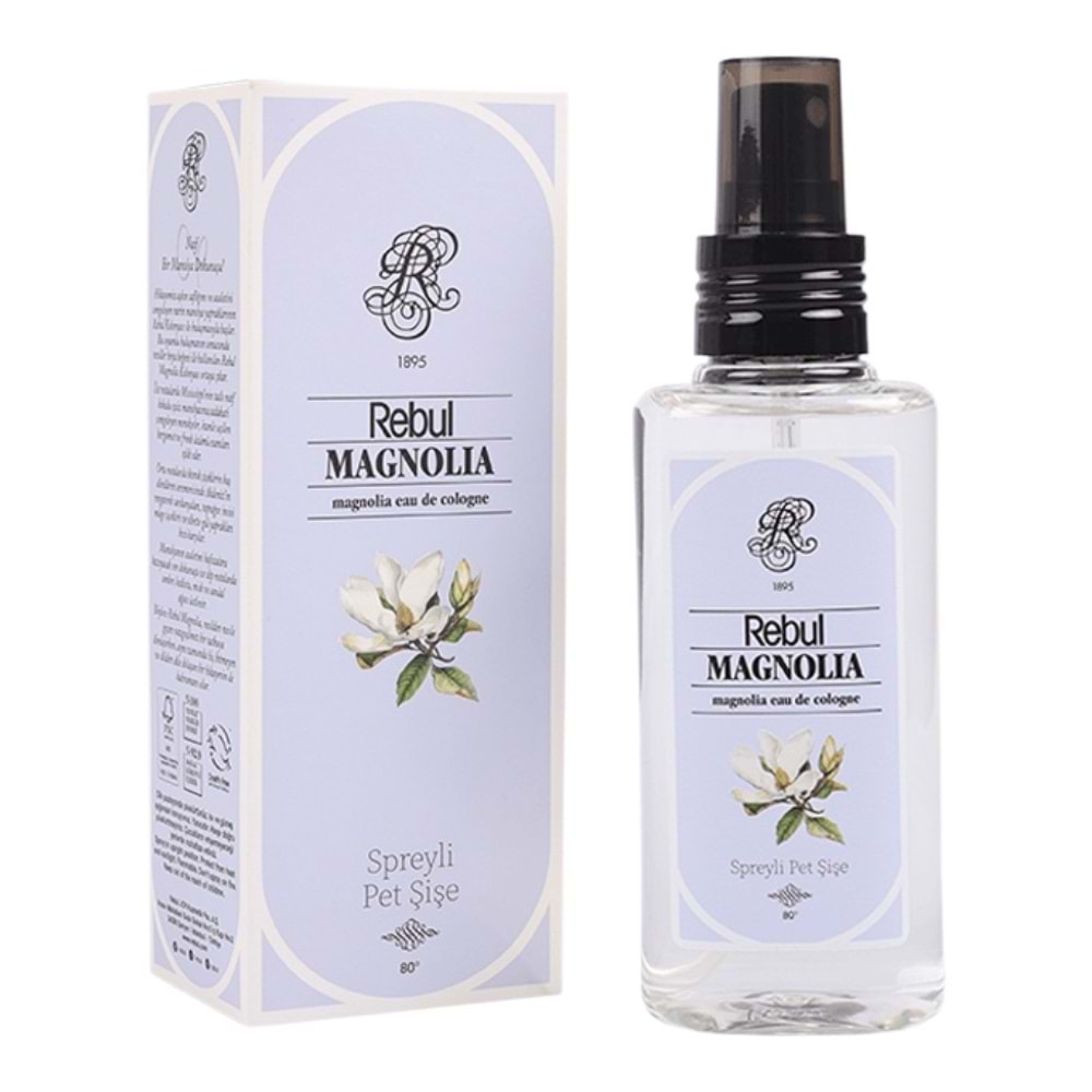 Rebul Kolonya Sprey Pet Kutulu 125ML Magnolia
