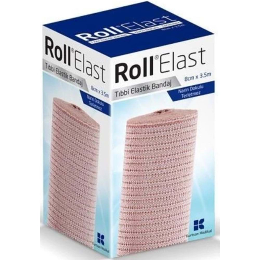 Roll Elastık Bandaj 8 Cm Ten Rengı