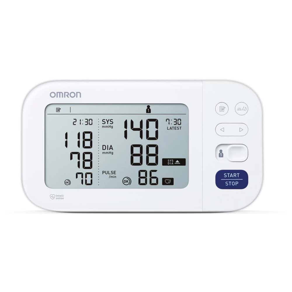 Omron M6 Comfort Tansiyon Aleti, Geniş Manşon, 2x 100 Ölçüm Hafıza