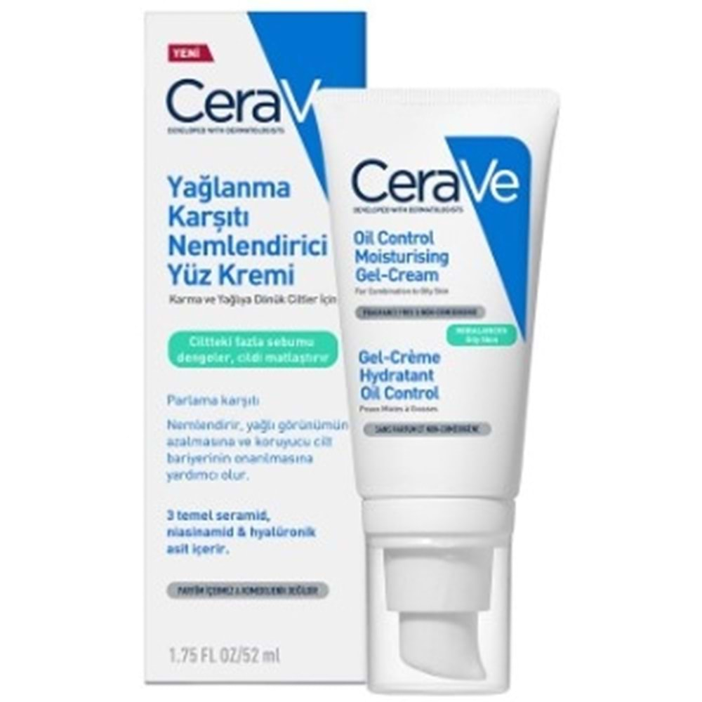 Cerave Yaglanma Karsıtı Nemlendırıcı Yüz Kremı 52 Ml