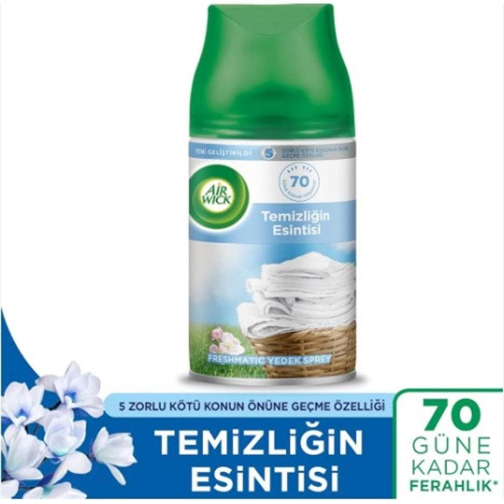 Aır Wıck Freshmatıc Yedek Sprey Temızlıgın Esıntısı 250Ml