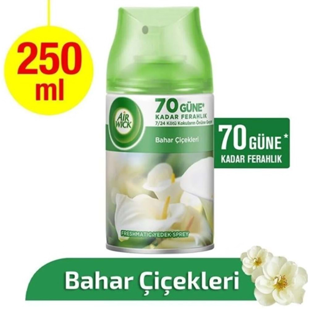 Air Wick Freshmatic Yedek Sprey Bahar Çiçekleri 250Ml