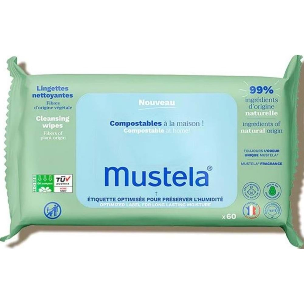 Mustela Islak Mendil 60Lı Kompost