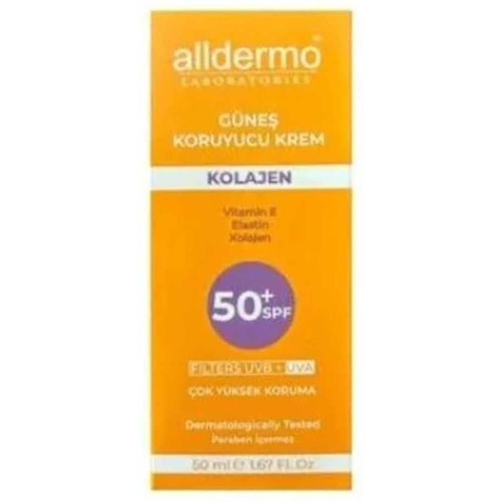 Alldermo Günes Kremı Kolajen SPF50+ 50Ml