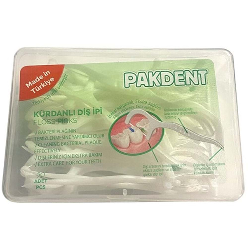 Pakdent Kürdanlı Dıs Ipı 50Lı Kare