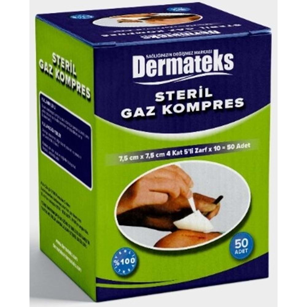 Dermateks Gaz Kompres 50Li Zarf