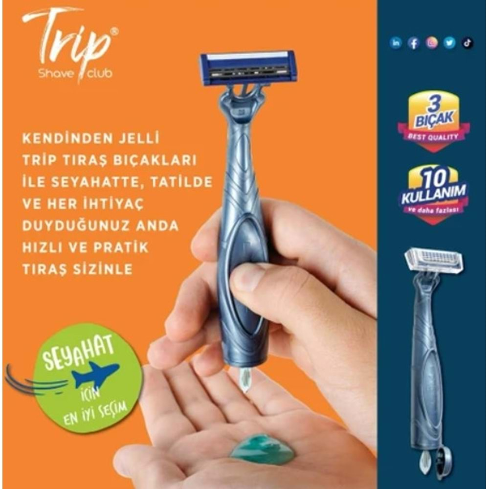 Trıp Shave Kendınden Jellı Tıras Bıçagı