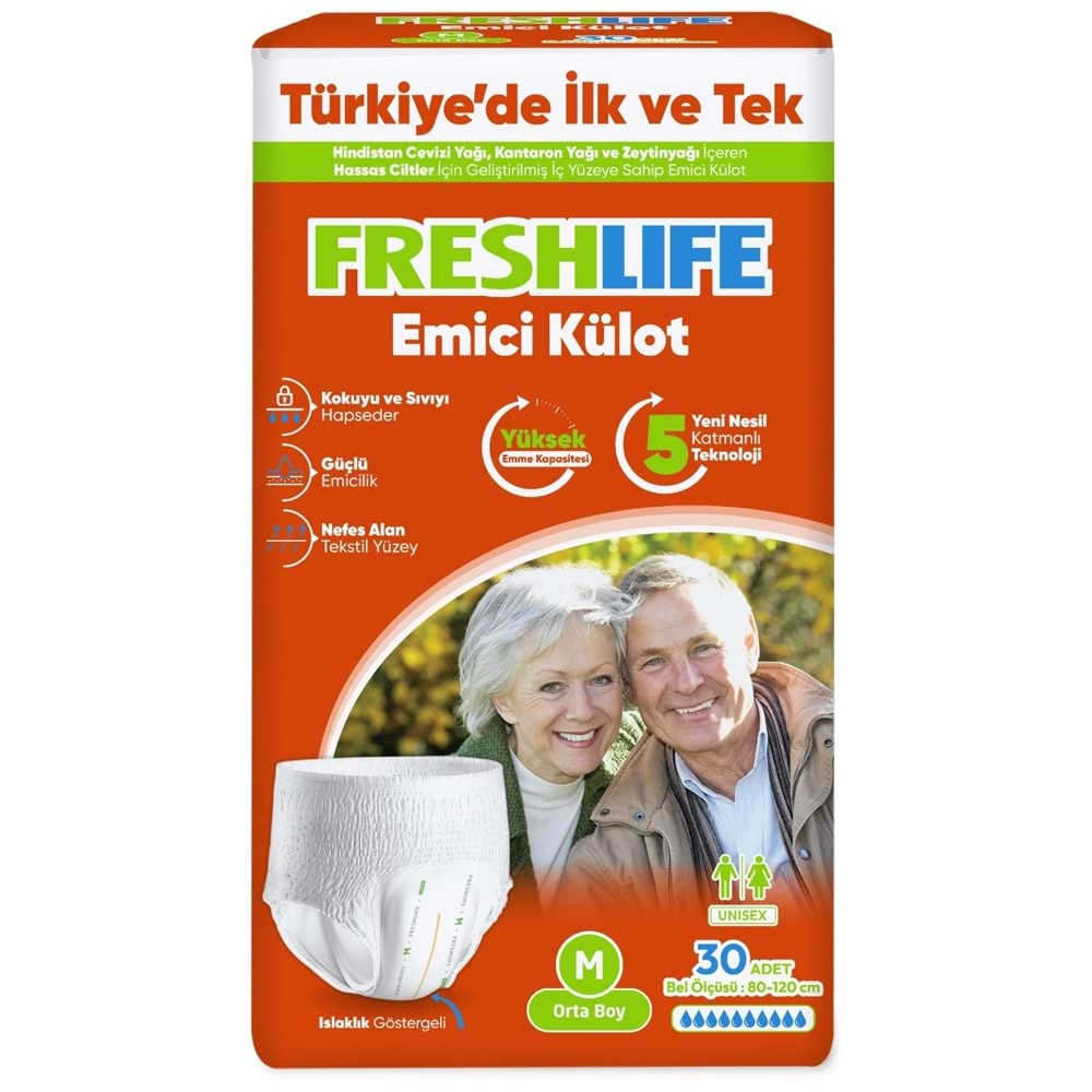 Freshlife Emici Külot Bez Medium 30Lu