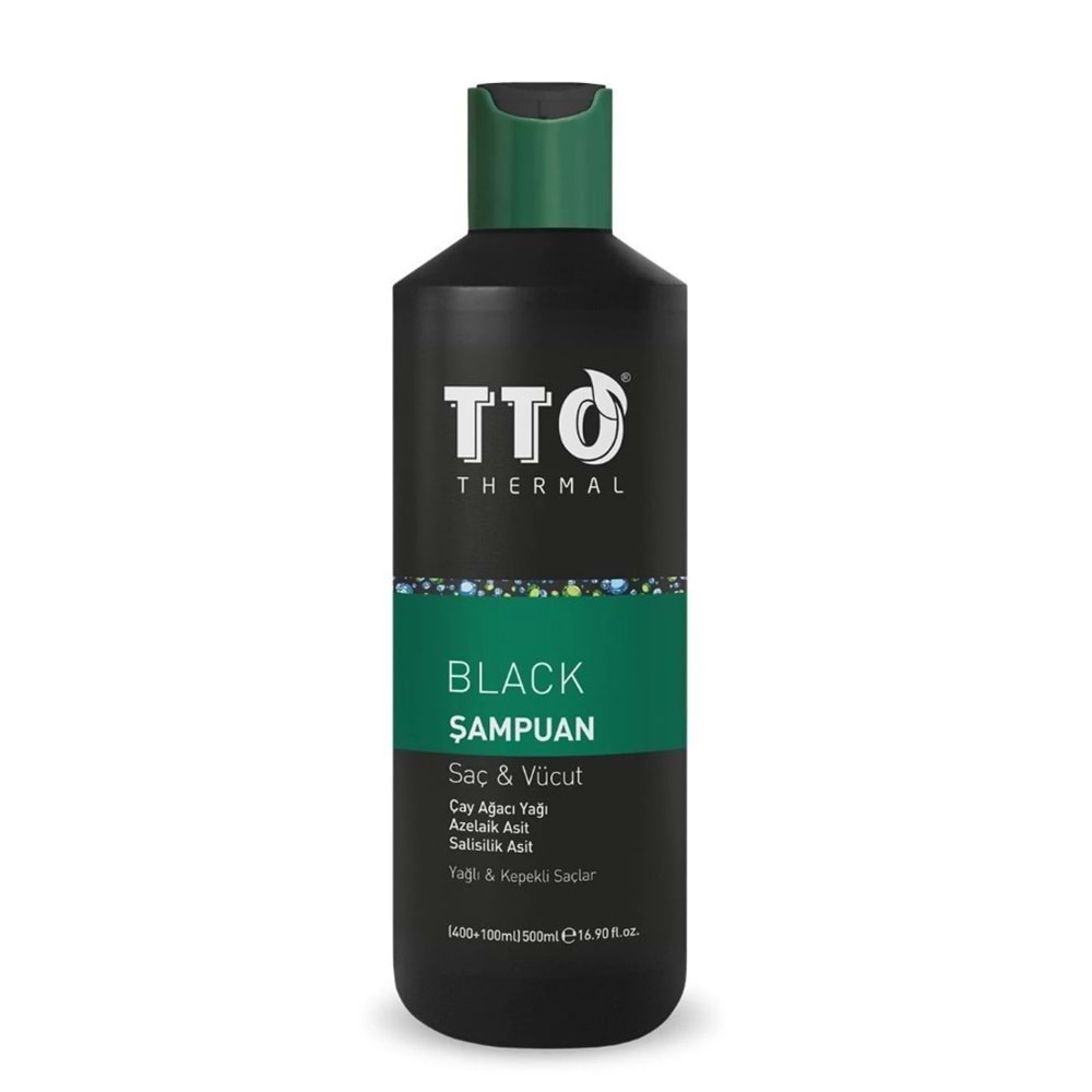 TTO Thermal Black Şampuan Saç ve Vücut 500Ml