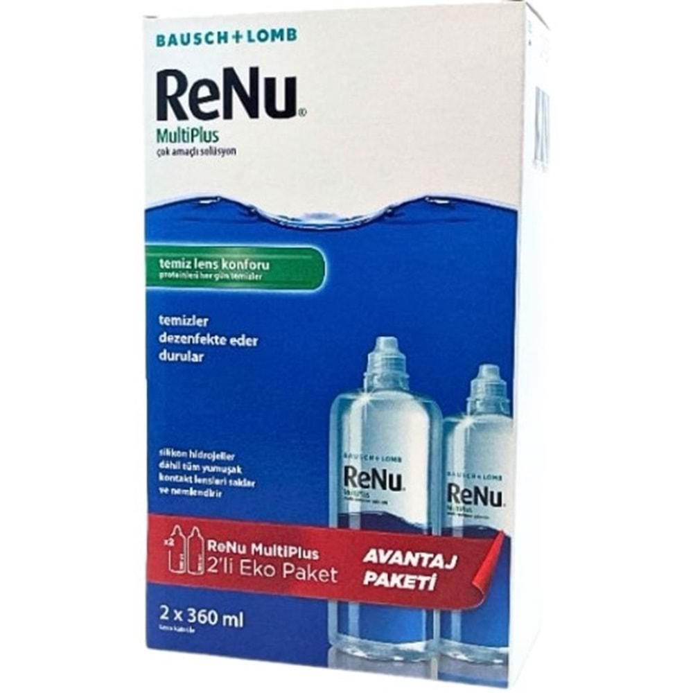 Renu Lens Solüsyonu Multıplus 2 Lı Eko Paket 2*360Ml