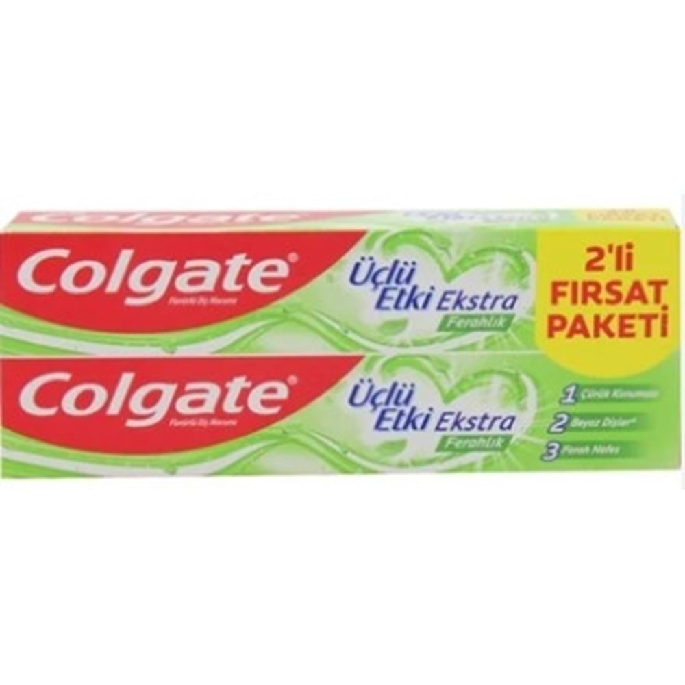 Colgate Üçlü Etkı Ekstra Ferahlık 2Lı Fırsat Paketı 2*75ml