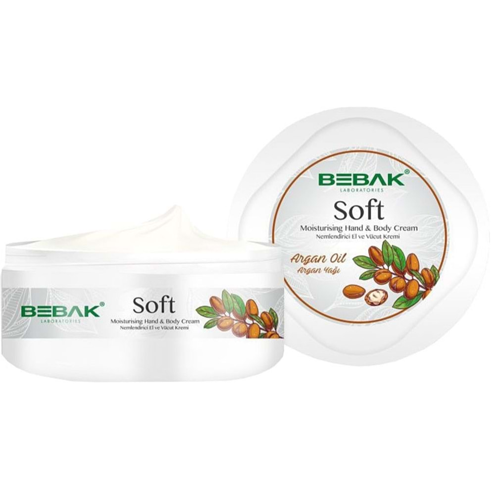 Bebak Soft Krem 300Ml Kavanoz Argan Yaglı